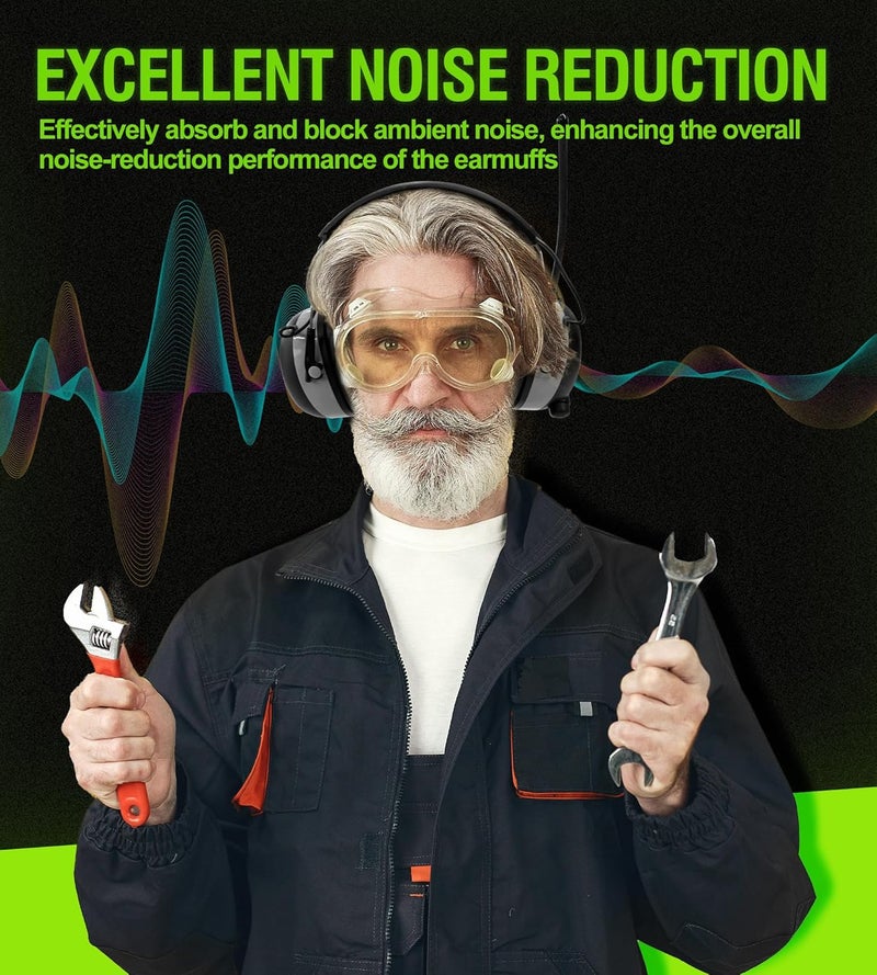 Hocazor Upgraded Replacement Foam Ear Cushions for 3M and Peltor 100/300 Series Earmuffs - Image 4